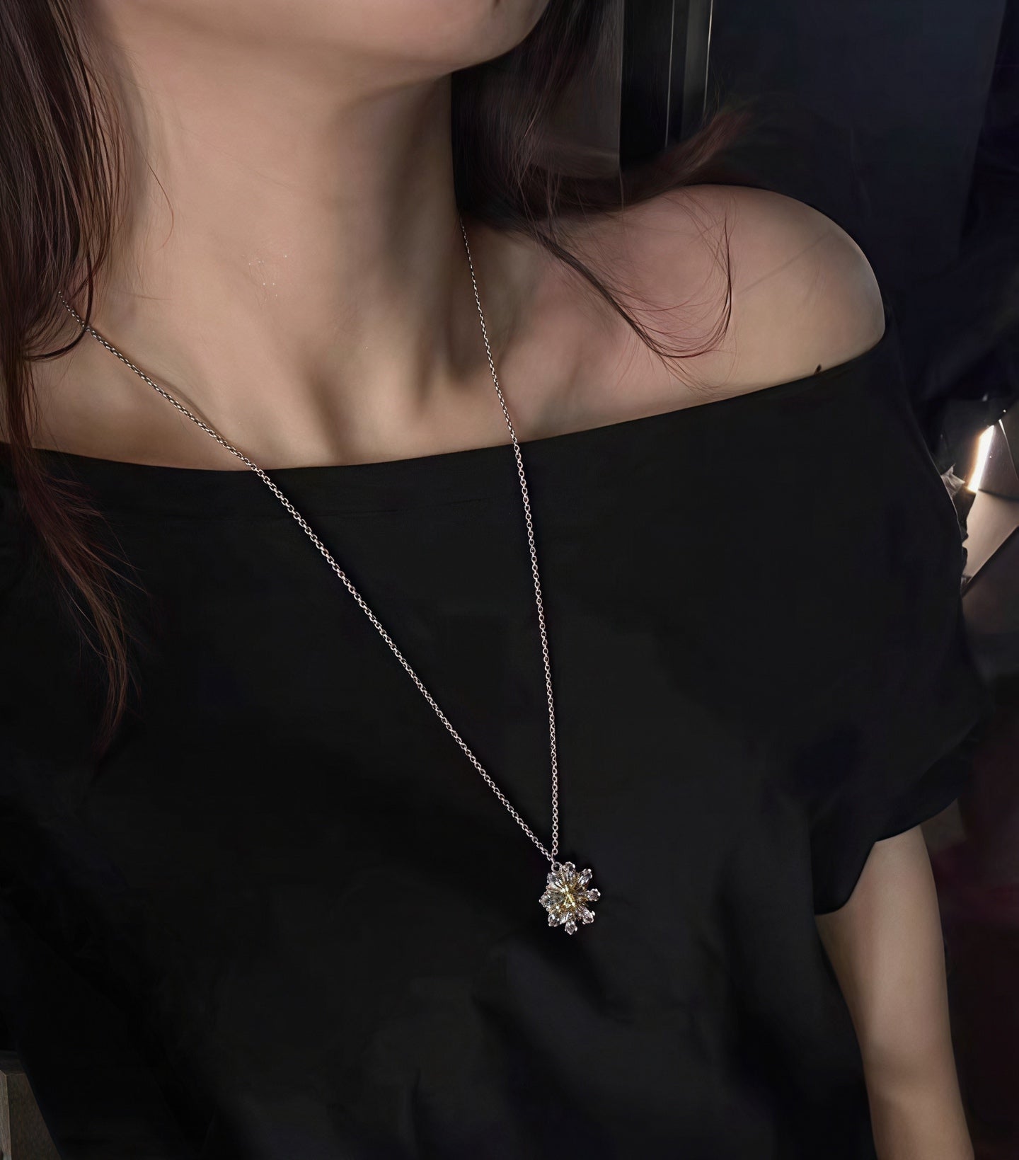 Vivienne Westwood Snowflake Rhinestone Necklace