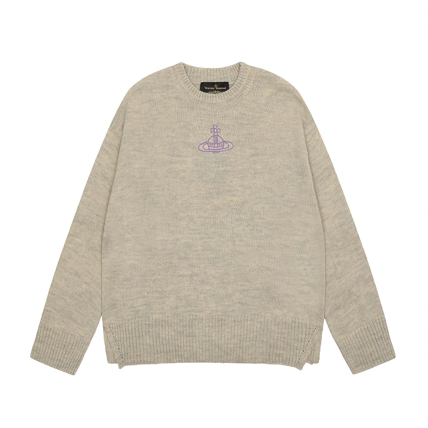 Vivienne Westwood Solid-Color Cotton-Wool Sweate