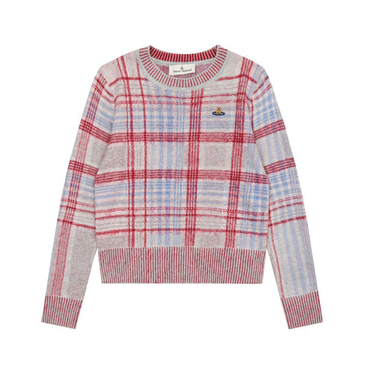 Vivienne Westwood Plaid Cotton-Wool Sweater