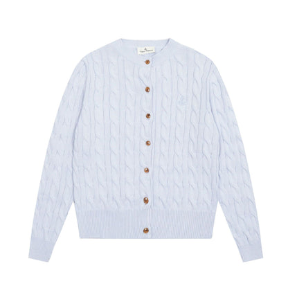 Vivienne Westwood Solid-Color Cotton-Wool Cardigan