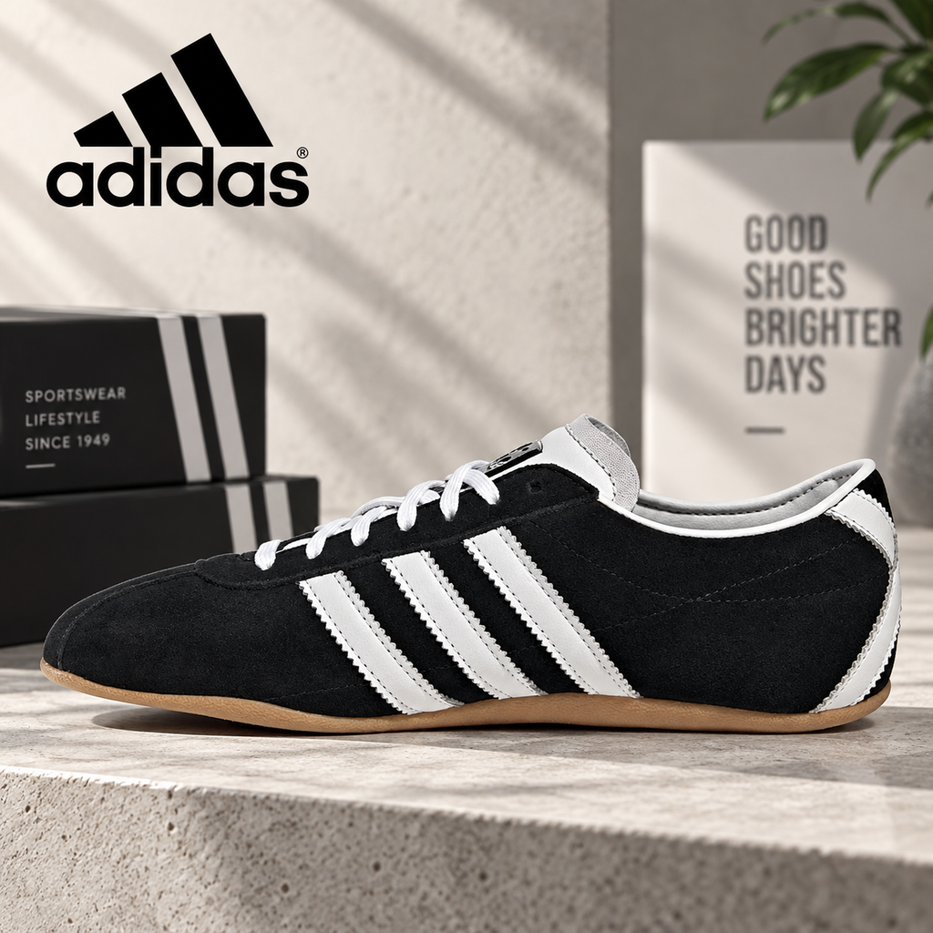 adidas Tokyo Black & White Low-Profile Sneakers