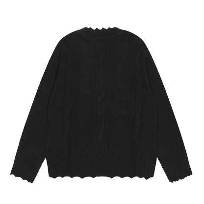 Vivienne Westwood Lace-Trimmed Cotton-Wool Cardigan