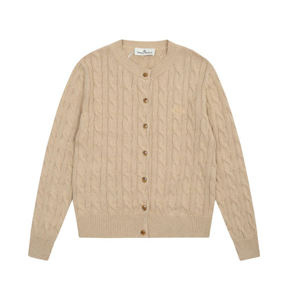 Vivienne Westwood Solid-Color Cotton-Wool Cardigan