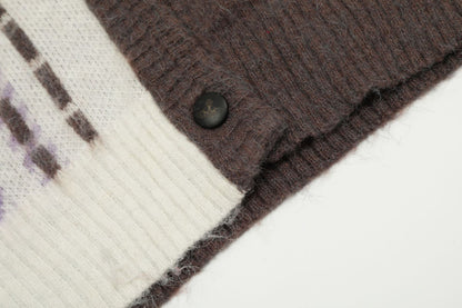 Vivienne Westwood Color-block Cotton-Wool Cardigan