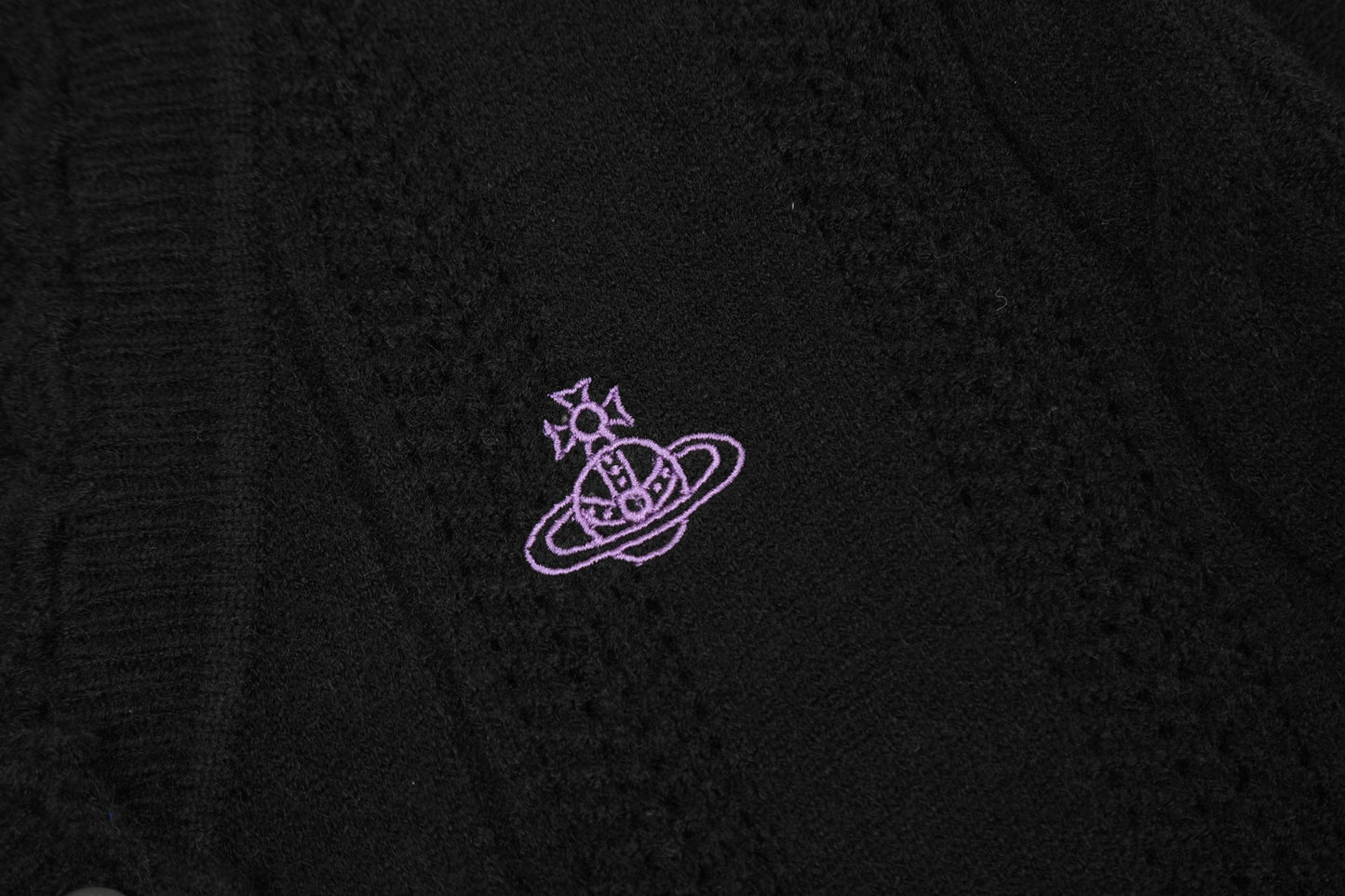 Vivienne Westwood Lace-Trimmed Cotton-Wool Cardigan