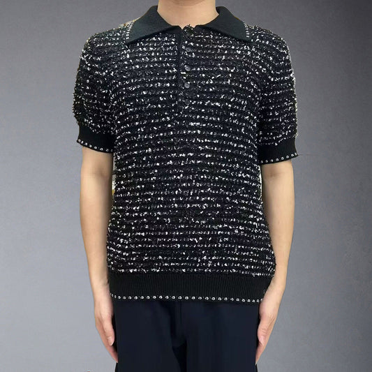 MThom Browne 2025ss Wool polo T-shirt