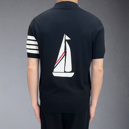 Thom Browne Man Wool POLO T-shirt