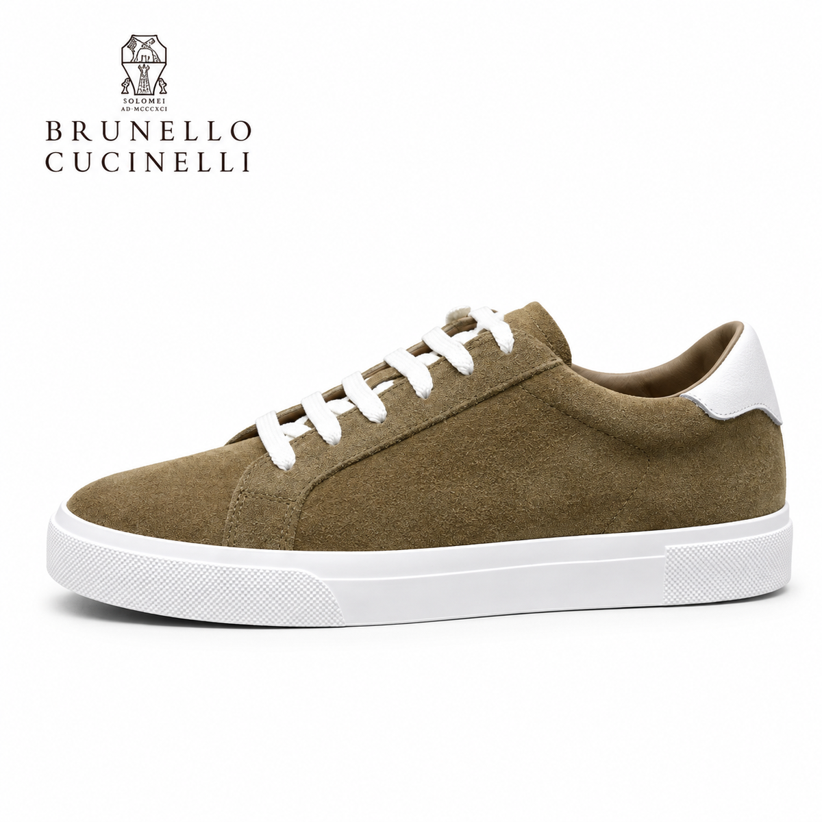 Brunello Cucinelli Men's Textured Leather Low-Top Sneakers