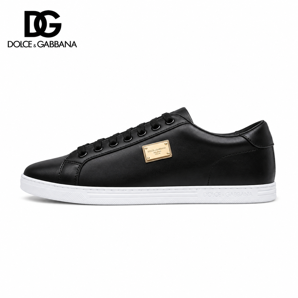 Dolce & Gabbana D&G Logo Panelled Low-Top Sneakers
