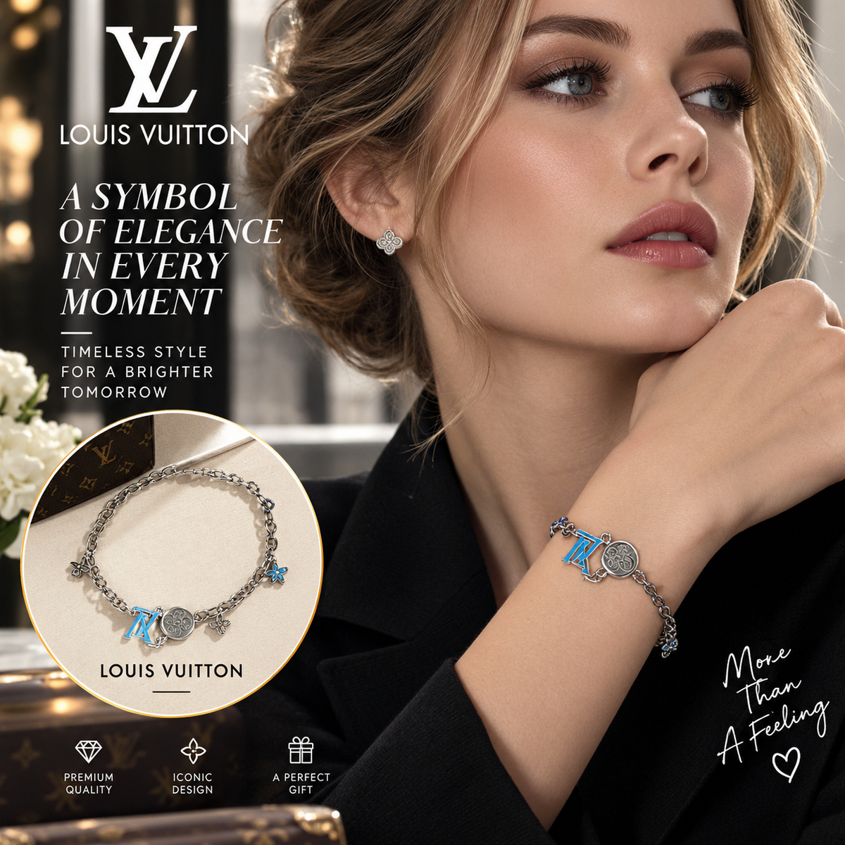 LOUIS VUITTON P100 Vintage Chain Necklace | Fashion Jewelry