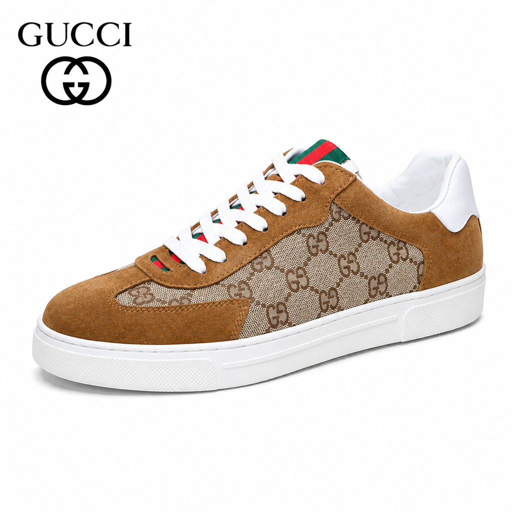 GUCCI Men's GG Monogram Low-Top Sneakers – Style 427017