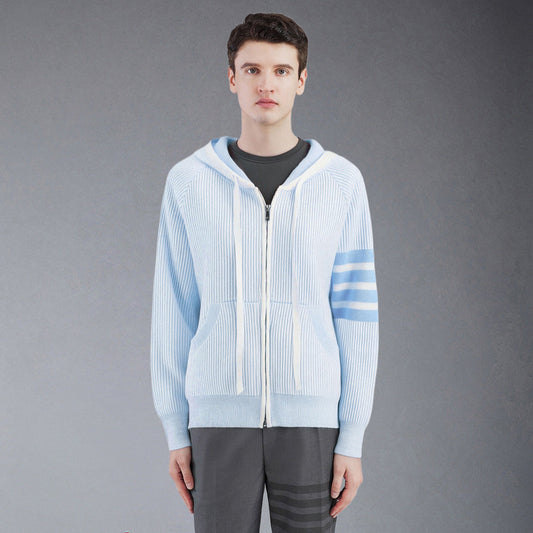 Thom Browne  2025 Rainbow Stripes Hoodie