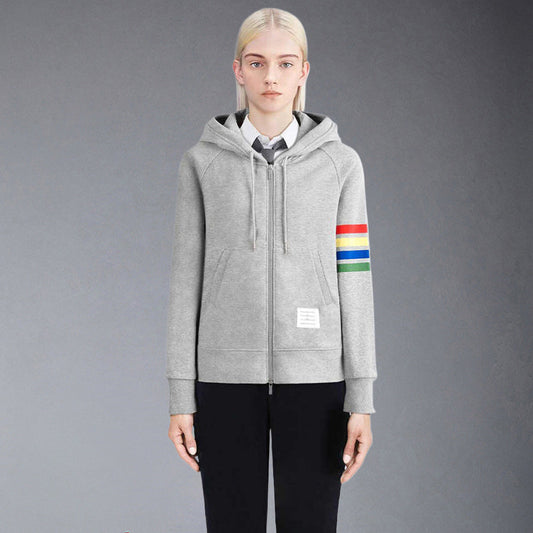 Thom Browne Rainbow Stripes Hoodie