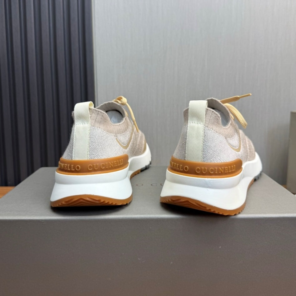 Brunello Cucinelli Textured Panel Runner Sneakers