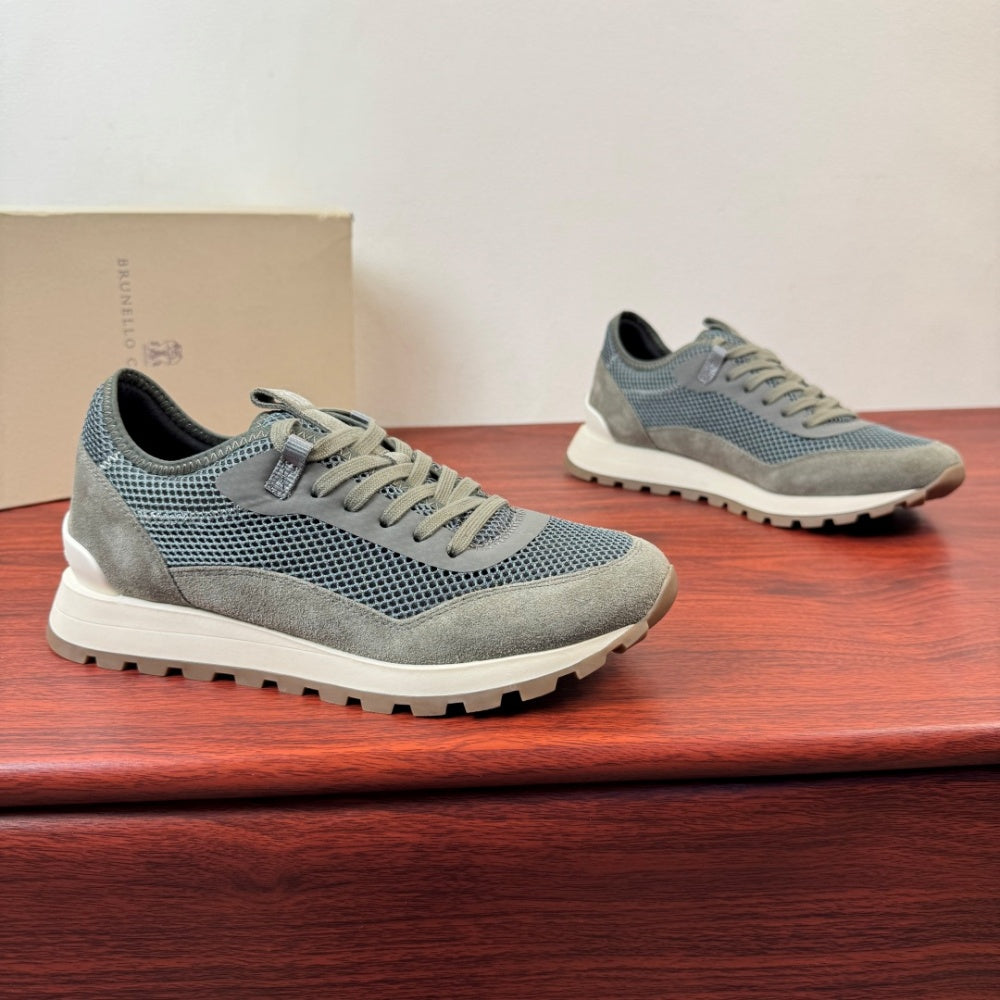 Brunello Cucinelli Textured Low-Top Sneakers