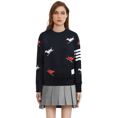 Thom Browne Puppy Embroidery Sweatshirt