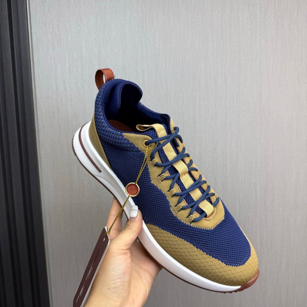 Loro Piana Blue & White Sneakers | Breathable Casual Style