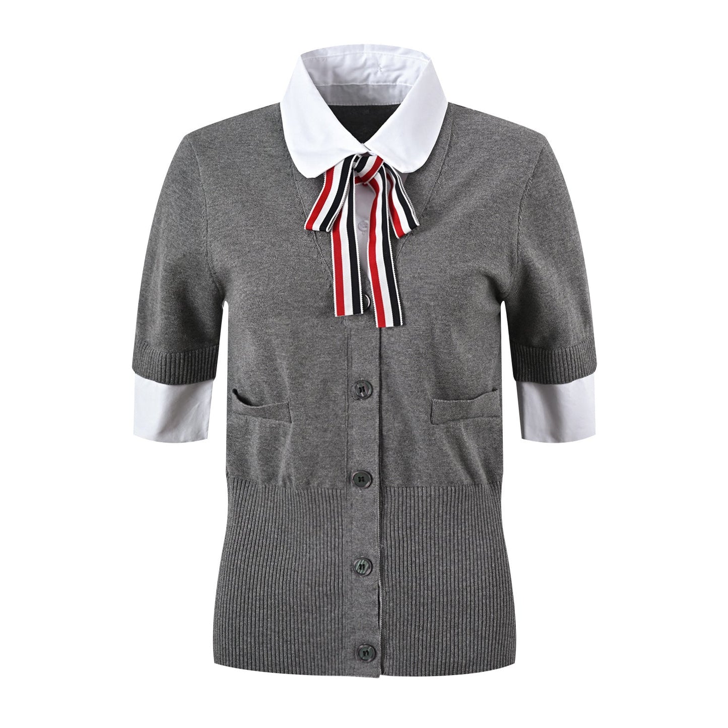 Thom Browne Women Ribbon POLO shirt