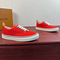 LV Textured Low-Top Casual Sneakers