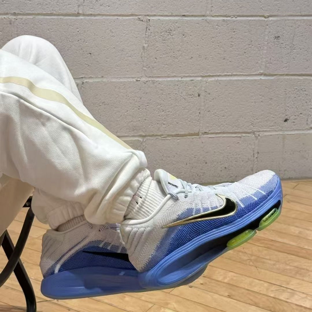 Nike G.T. Hustle 3 EP Basketball Shoes - White Blue Gold