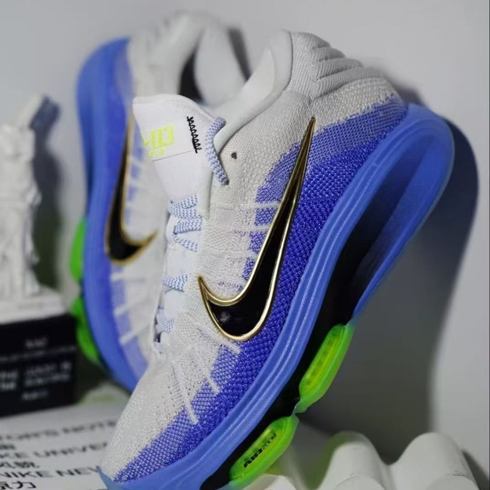 Nike G.T. Hustle 3 EP Basketball Shoes - White Blue Gold