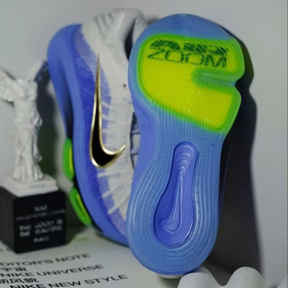 Nike G.T. Hustle 3 EP Basketball Shoes - White Blue Gold