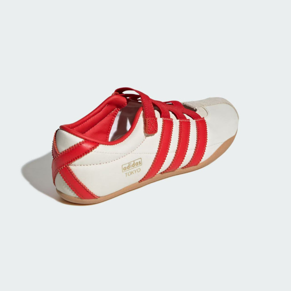 adidas Tokyo White & Red Low-Profile Sneakers