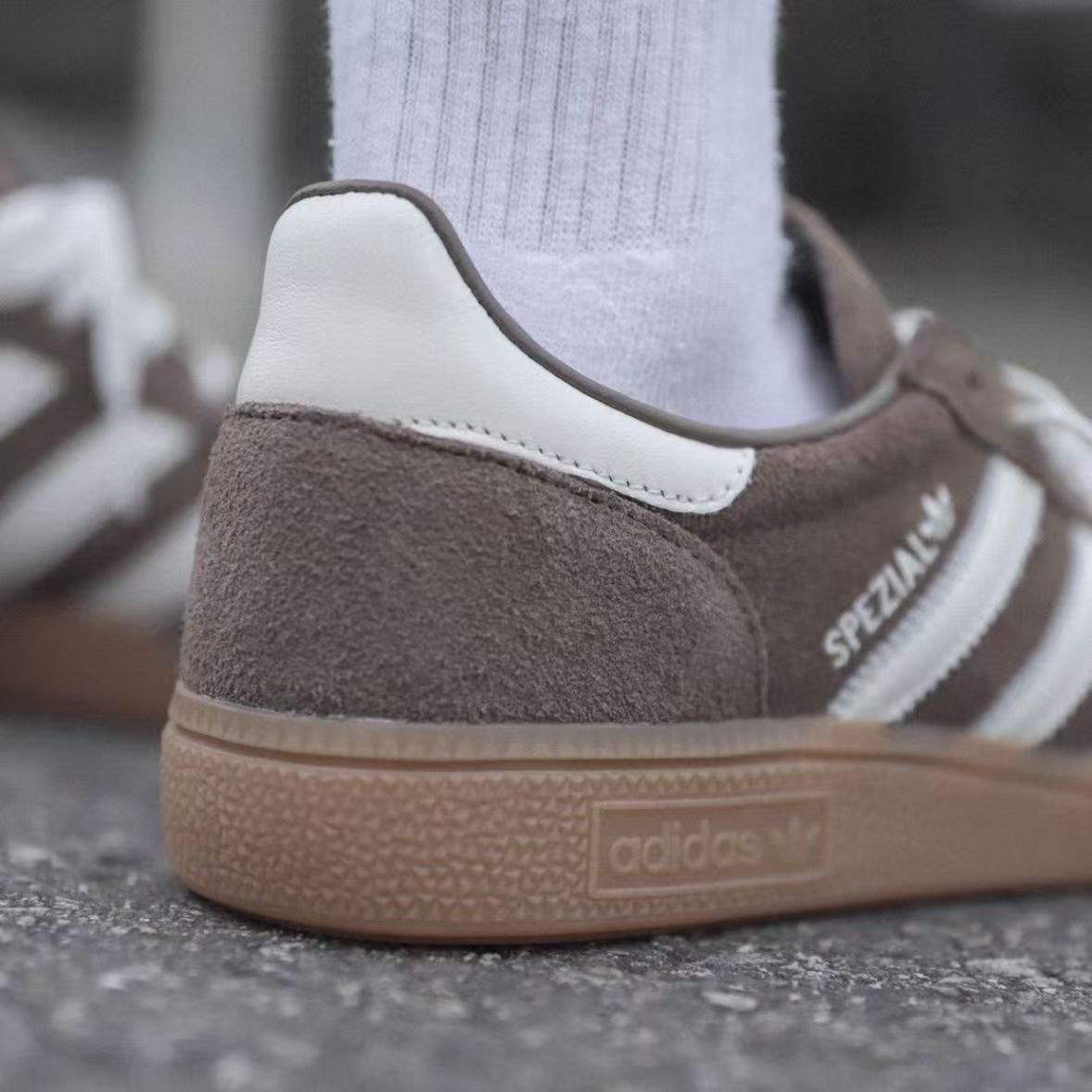 Adidas Handball Spezial Brown Suede-Style Sneakers