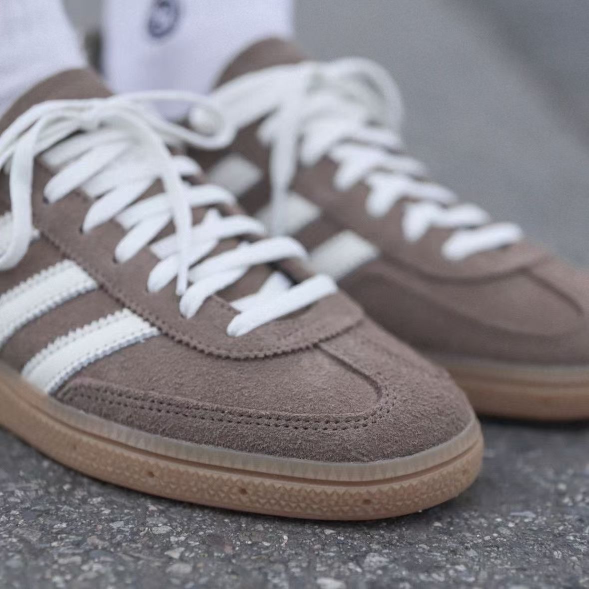 Adidas Handball Spezial Brown Suede-Style Sneakers