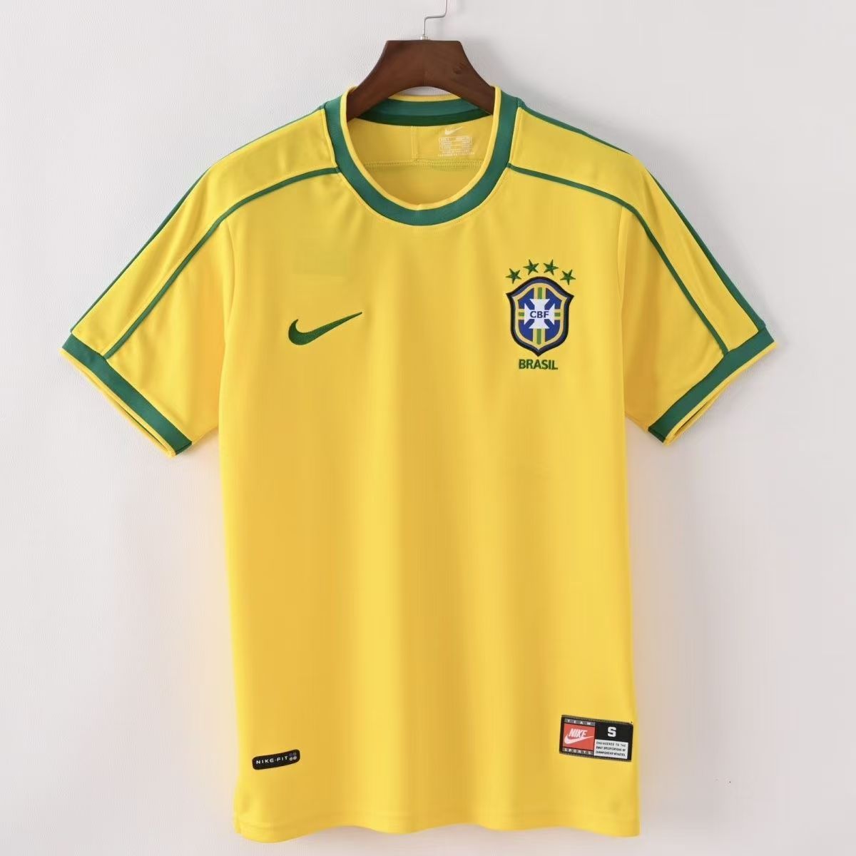 Nike Brazil 2002 Home Ronaldo #9 Soccer Jersey