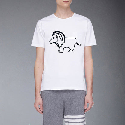 Thom Browne Lion print T-shirt