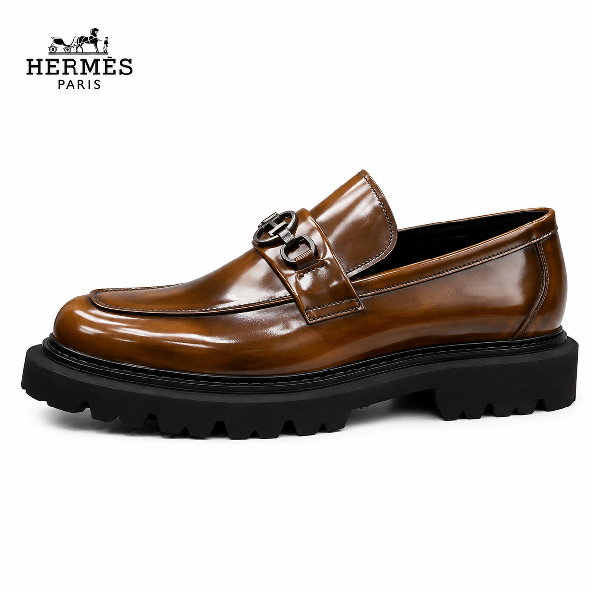 Hermès Men's Slides Style 425847, Multi-Color