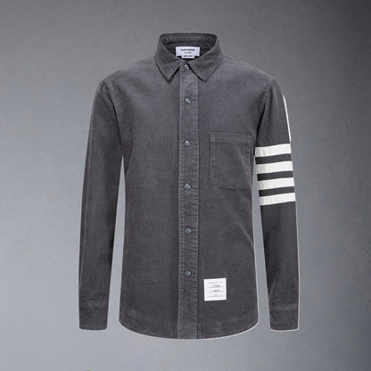 Thom Browne Man 4-Bar Thick Shirt
