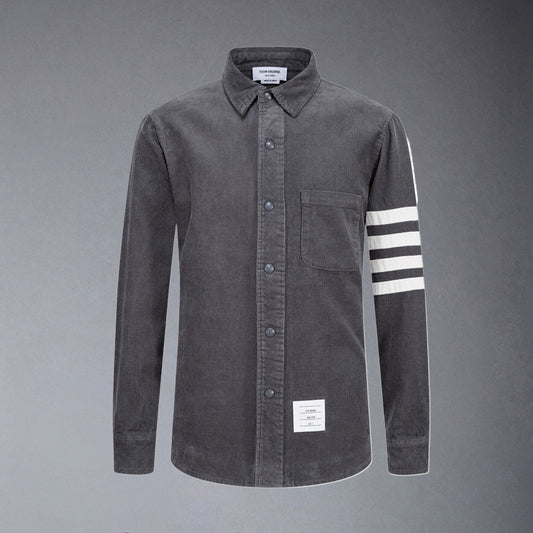 Thom Browne Man 4-Bar Thick Shirt