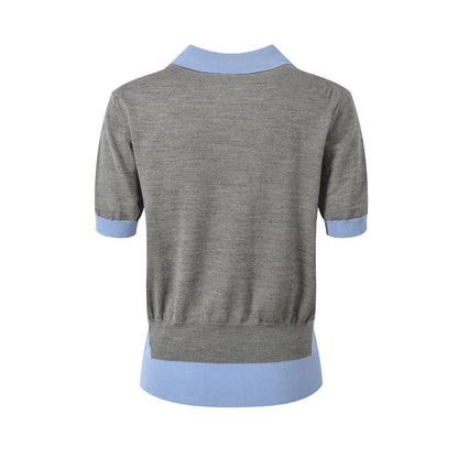 MR.TOM  Women Ribbon POLO shirt