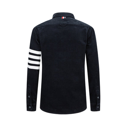 Thom Browne Man 4-Bar Thick Shirt