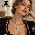 CHANEL Crystal Chain Necklace