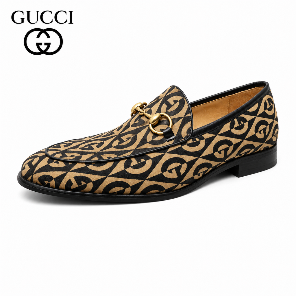 GUCCI Men's Geometric G Horsebit Loafers – Style 427033