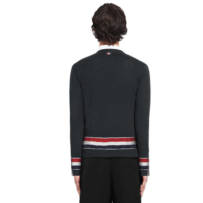 Thom Browne  4-Bar Thick knitted jacket