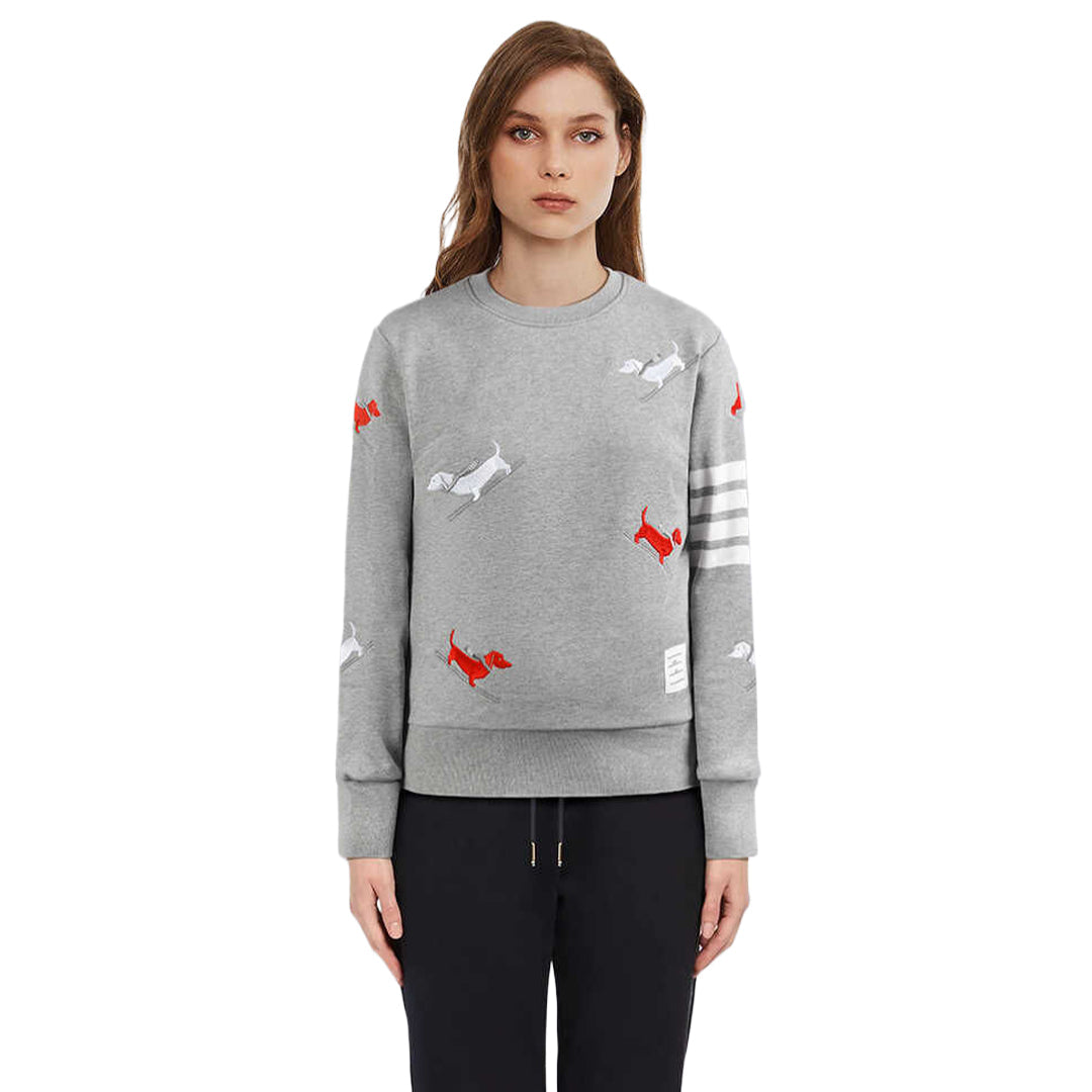 Thom Browne Puppy Embroidery Sweatshirt