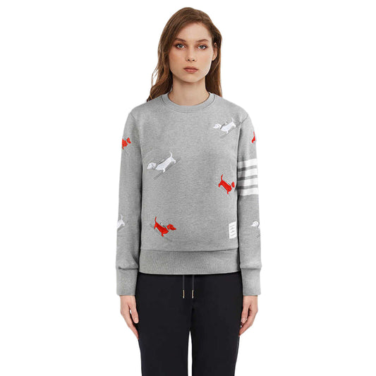 Thom Browne Puppy Embroidery Sweatshirt