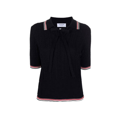Thom Browne  Women stripe POLO shirt