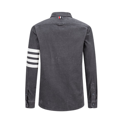 Thom Browne Man 4-Bar Thick Shirt