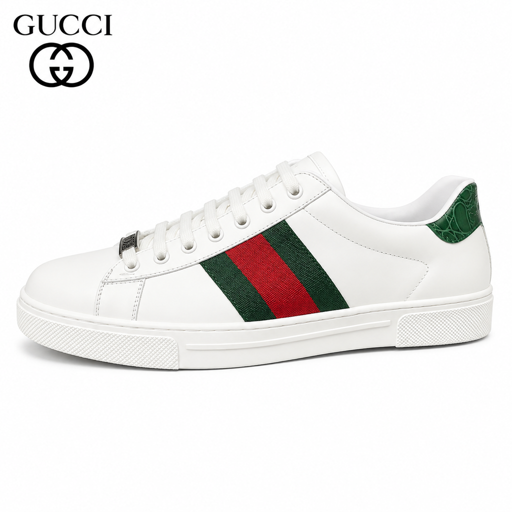 Gucci Ace Low-Top Sneakers, Web Stripe