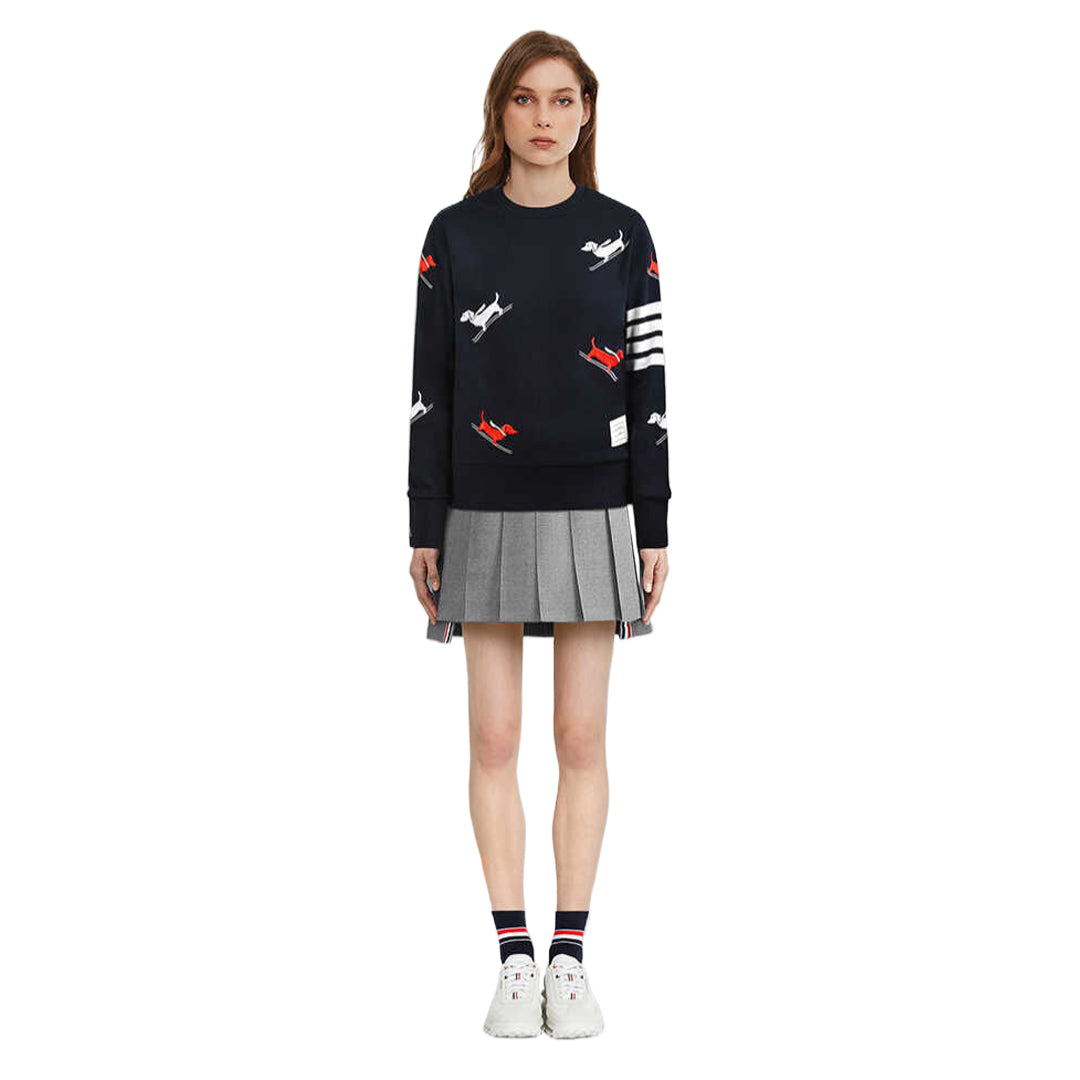 Thom Browne Puppy Embroidery Sweatshirt