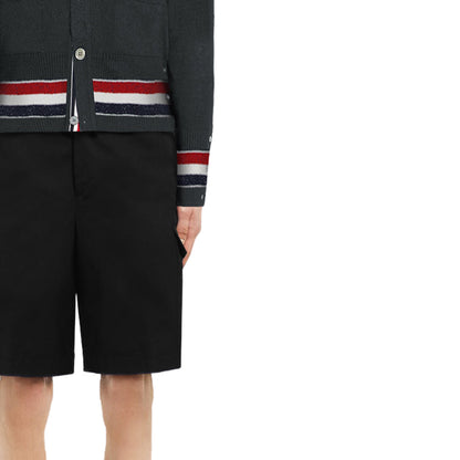 Thom Browne  4-Bar Thick knitted jacket