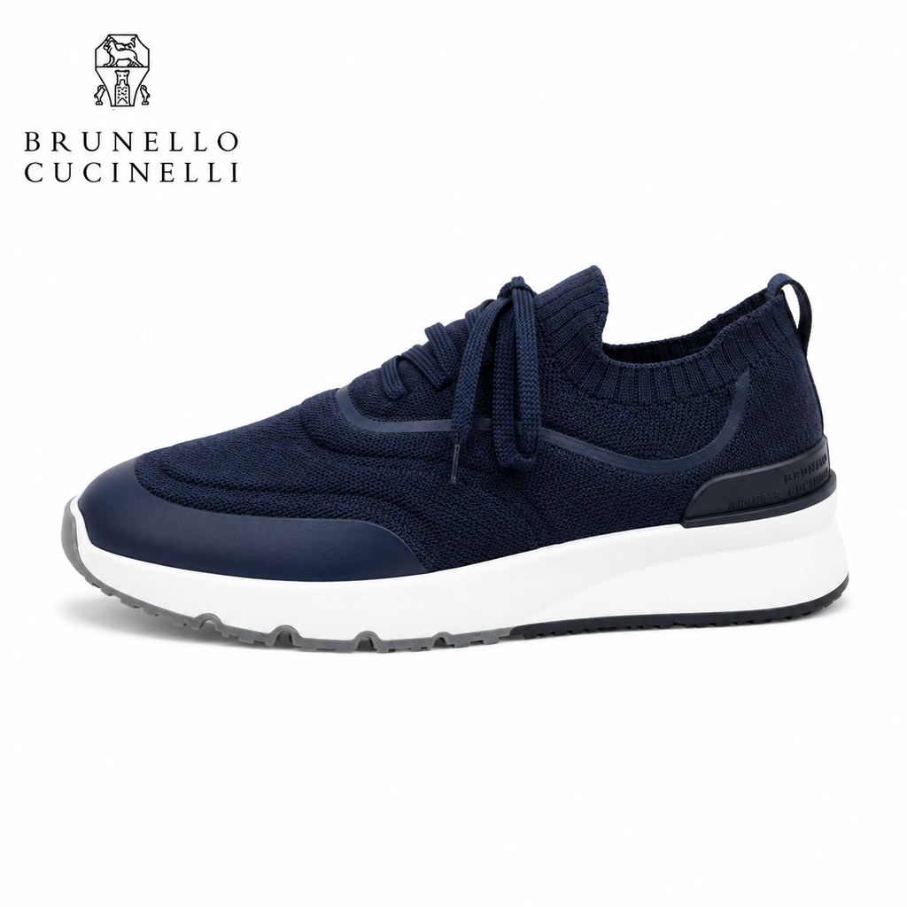 Brunello Cucinelli Textured Panel Runner Sneakers