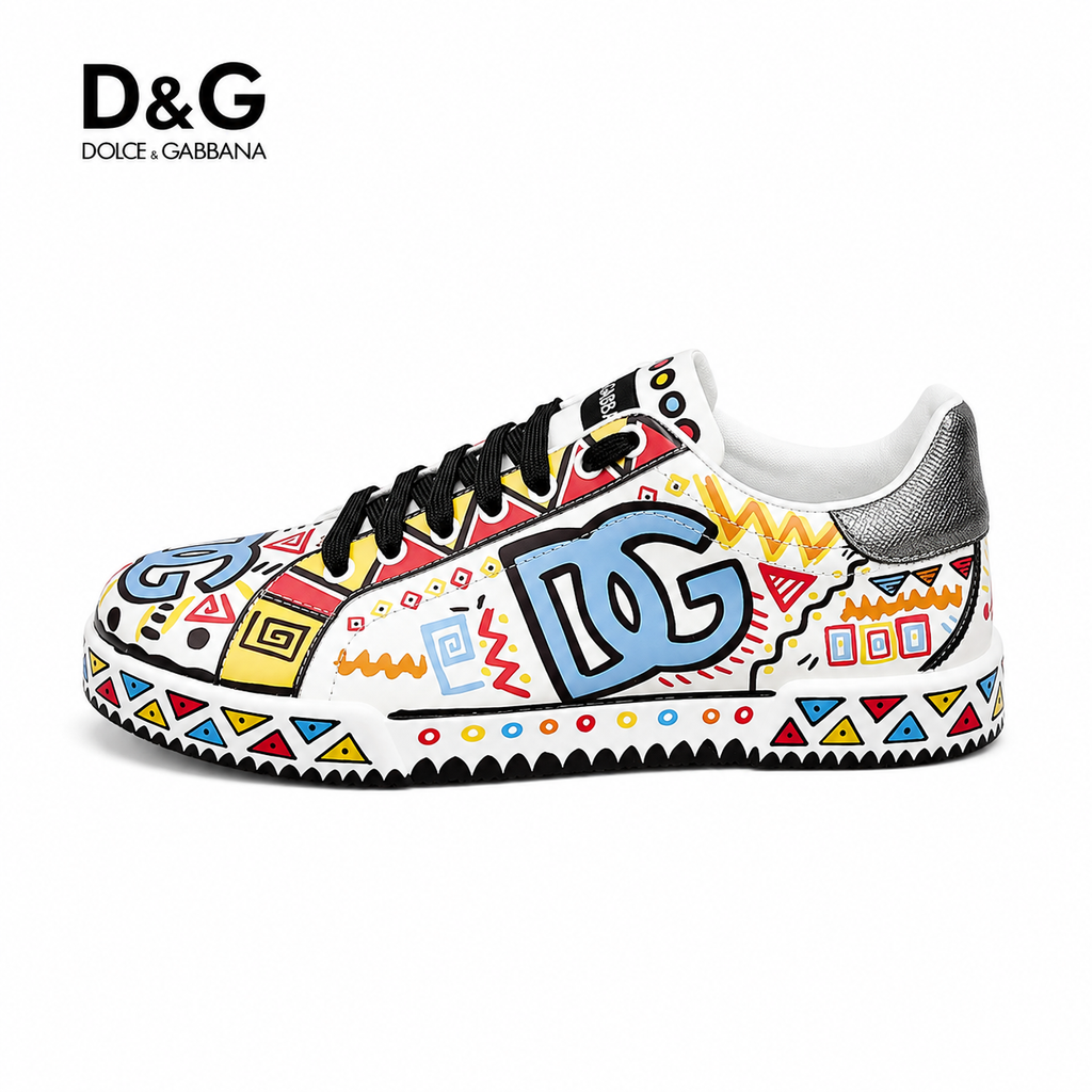 Dolce & Gabbana Logo Panelled Low-Top Sneakers | Gum-Tread Sole