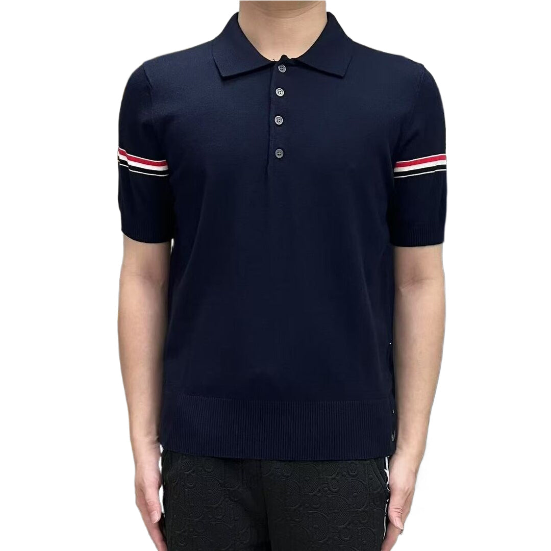 Thom Browne 2025ss Men Wool POLO T-shirt