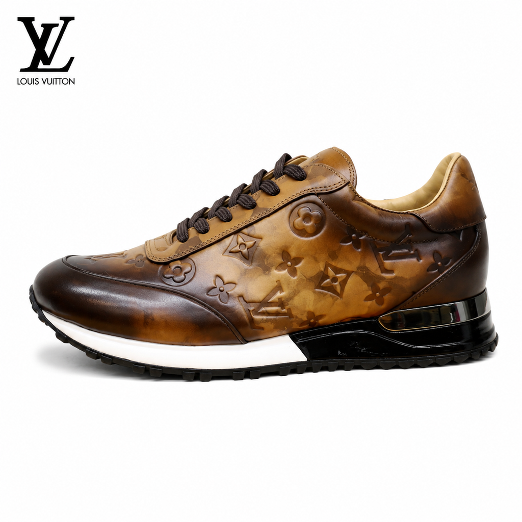 Louis Vuitton Run Away Sneakers — Brown Gradient / Dark Brown / Navy / Black